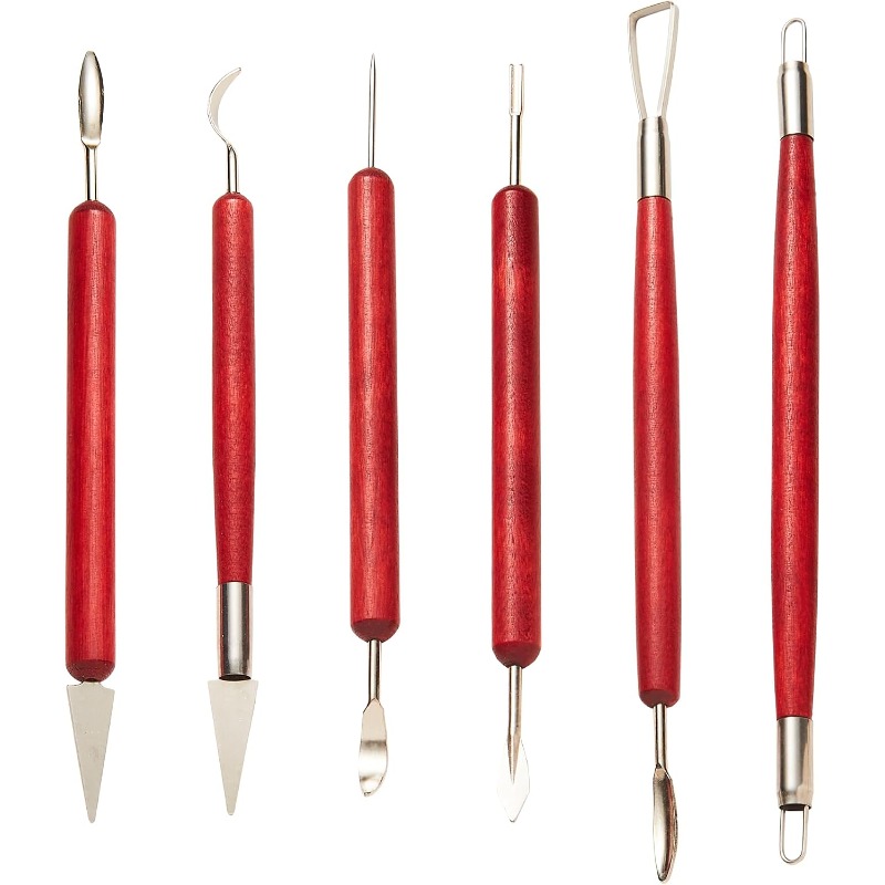 6PCS Sculpting Pottery Clay To - огляд і ціна Wood Chisel Set