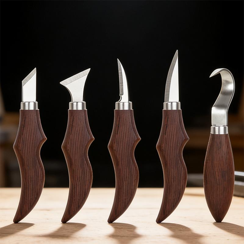 5Pcs Wood Carving Knife Set Wi - огляд і ціна Wood Chisel Set