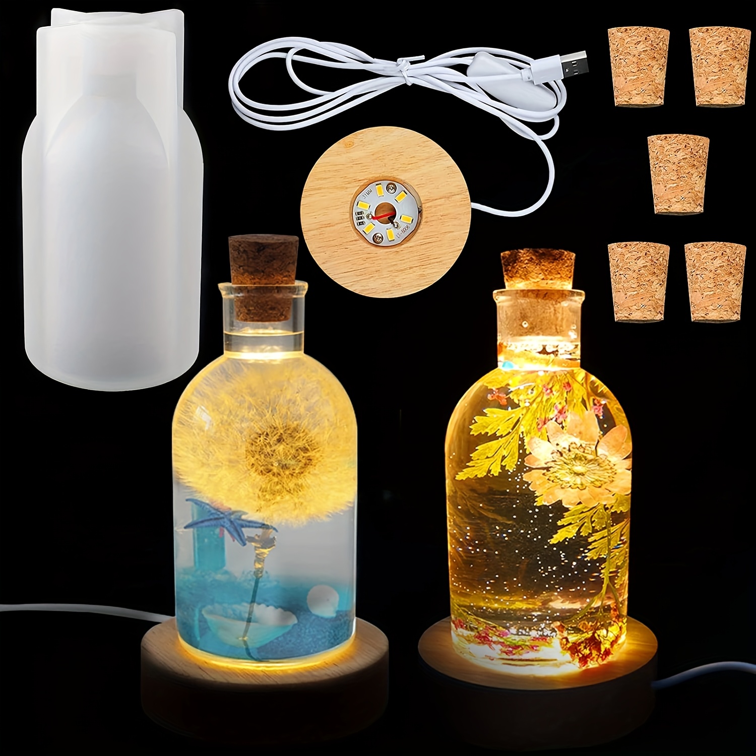 Drift Bottle Light Resin Mold  - огляд і ціна Woodworking Resin