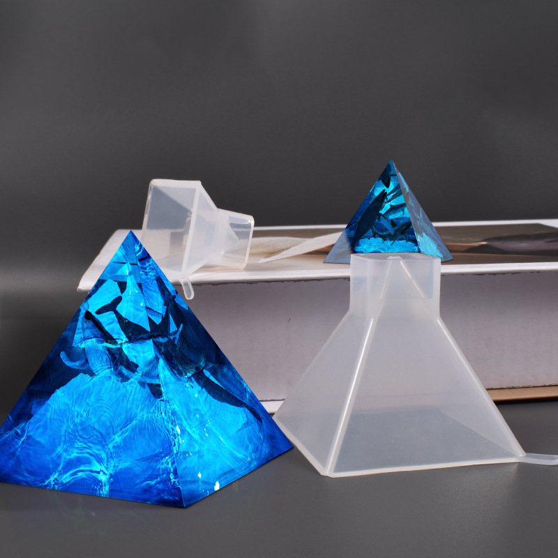 1pcs Pyramid Silicone Molds DI - огляд і ціна Woodworking Resin