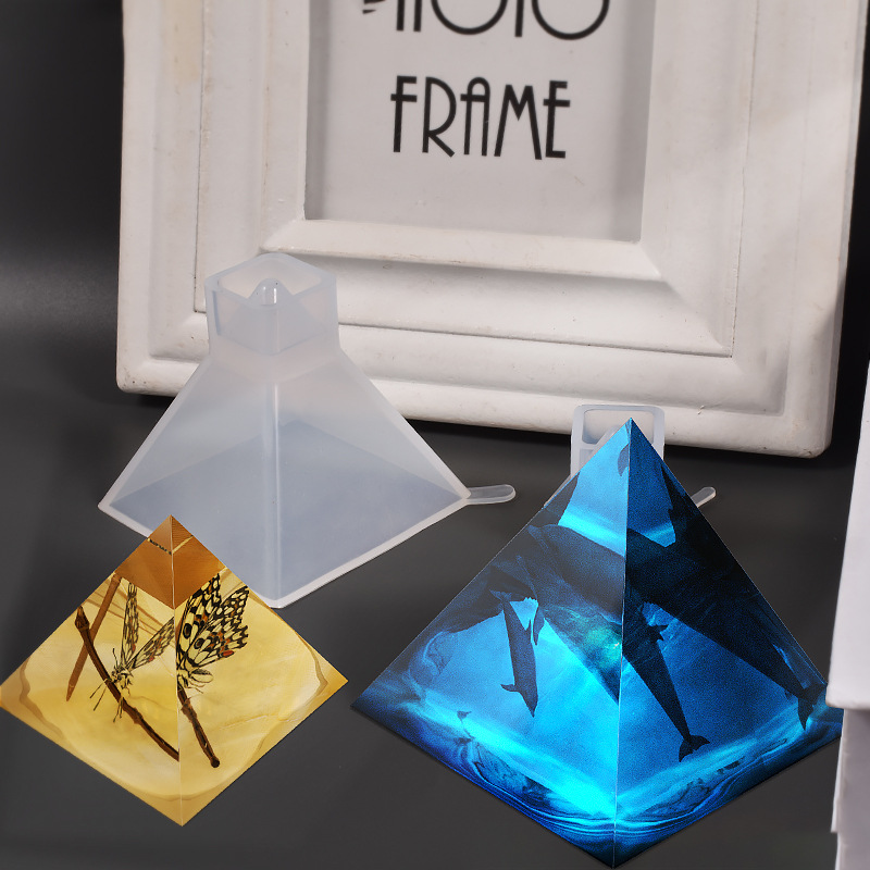 1pcs Pyramid Silicone Molds DI - огляд і ціна Woodworking Resin