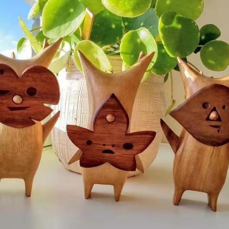 1/2/3pcs Wooden Korok Statue H - огляд і ціна Woodworking Resin