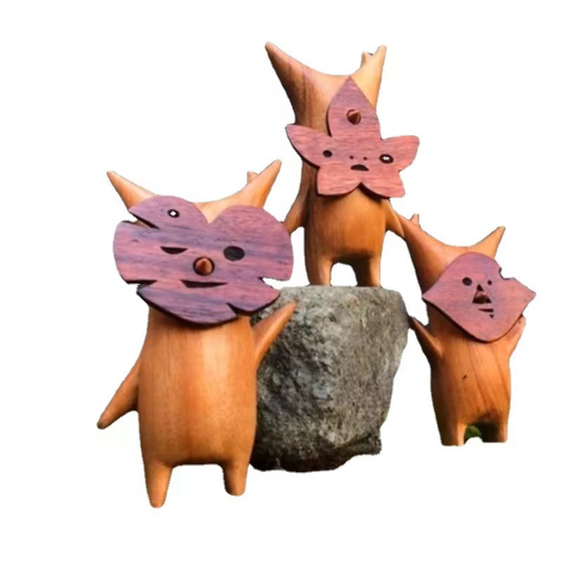 1/2/3pcs Wooden Korok Statue H - огляд і ціна Woodworking Resin